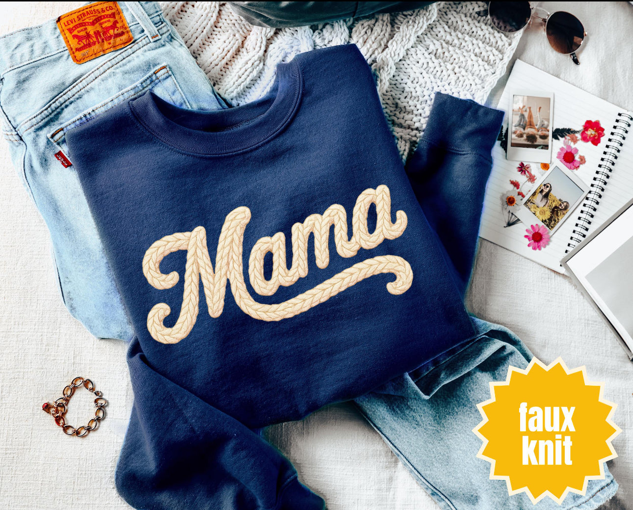 Faux Knit Mama