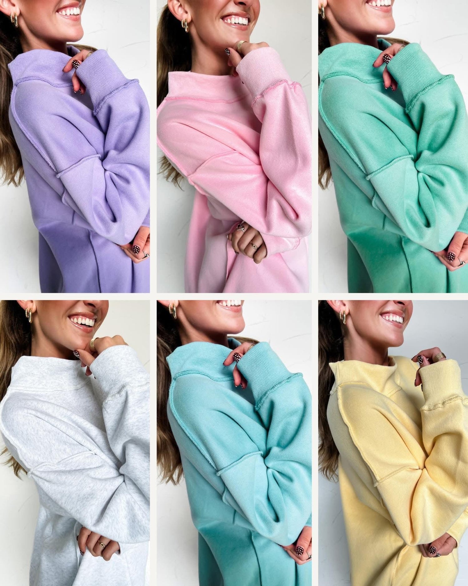 Mock Neck Sweatshirts