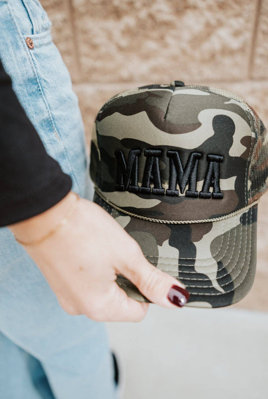 Black Camo Trucker