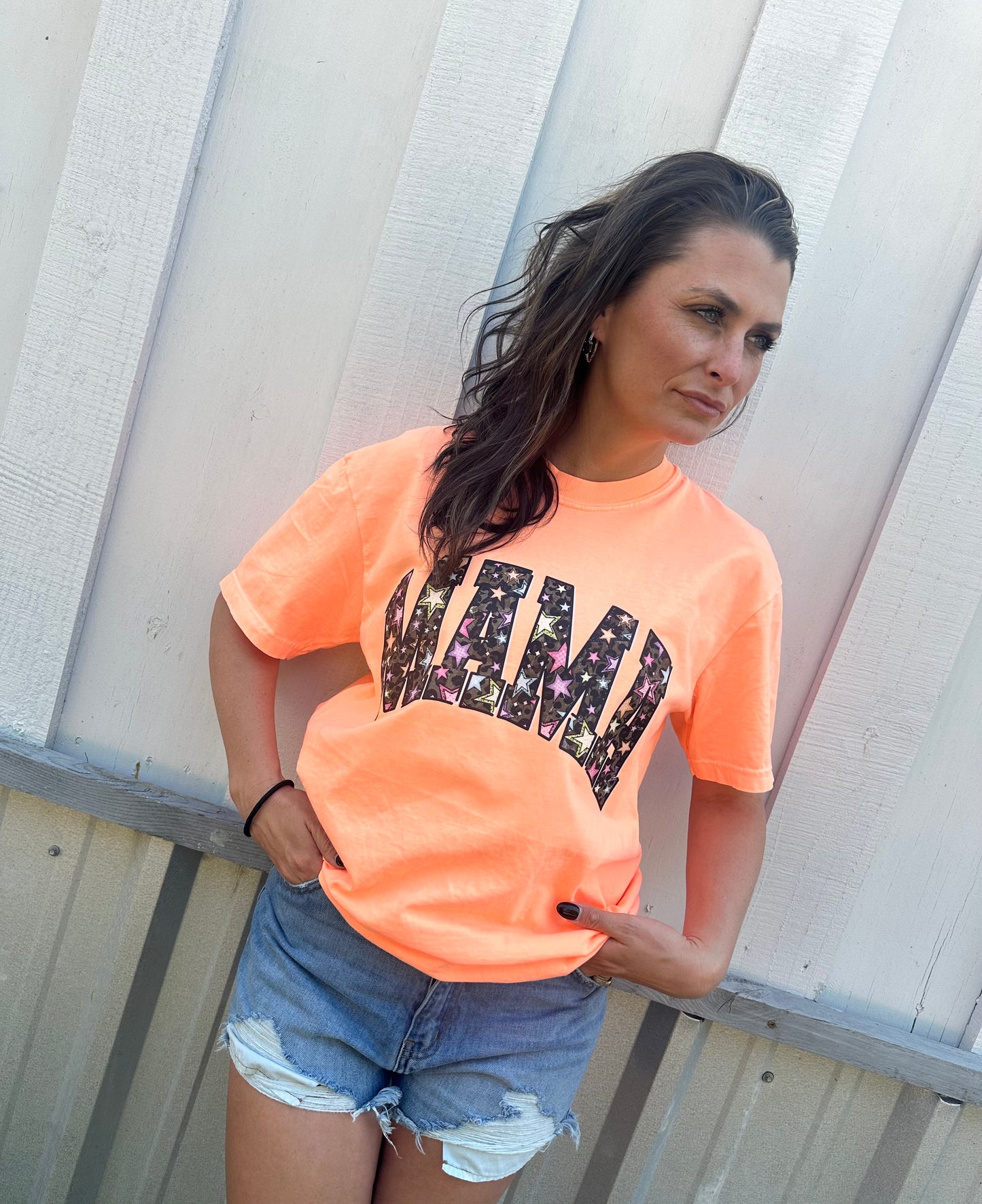 Cheetah and Stars MAMA Tee